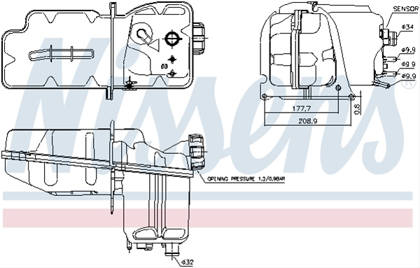 Vas Expansiune Nissens Scania 996050