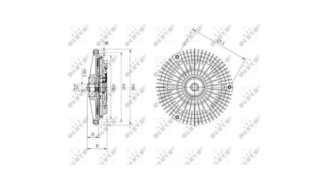 Vascocuplaj ventilator racire Mercedes C-CLASS (W202) 1993-2000 #3 0381001