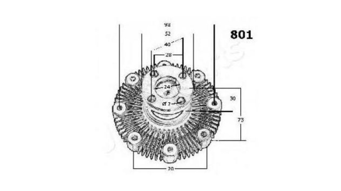Vascocuplaj ventilator racire Suzuki VITARA (ET, TA) 1988-1998 #2 1712060A01