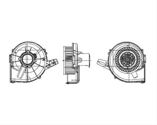 Ventilator Aeroterma Mahle Behr Audi AB 20 000P