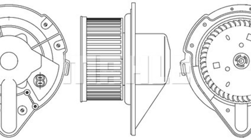 Ventilator, habitaclu (AB172000S BEH MAH) AUDI,SEAT,VW