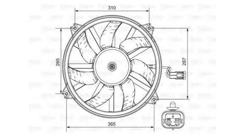 Ventilator racire Peugeot RANCH caroserie (5) 1996-2016 #3 1250G0