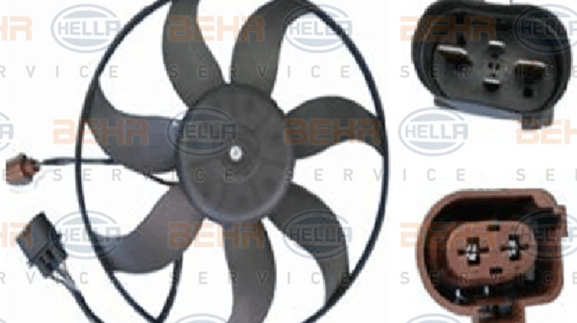 Ventilator, radiator (8EW351039194 HELLA) AUDI,SEAT,SKODA,SKODA (SVW),VW,VW (FAW)