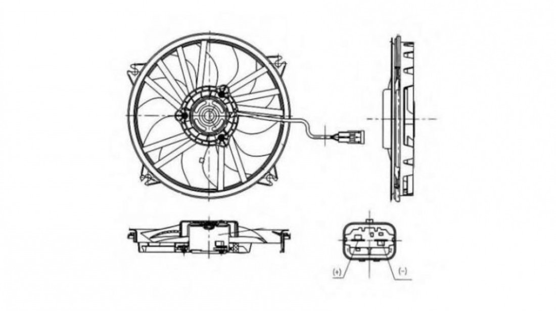 Ventilator radiator apa Citroen DS4 2011-2016 #3 0970746