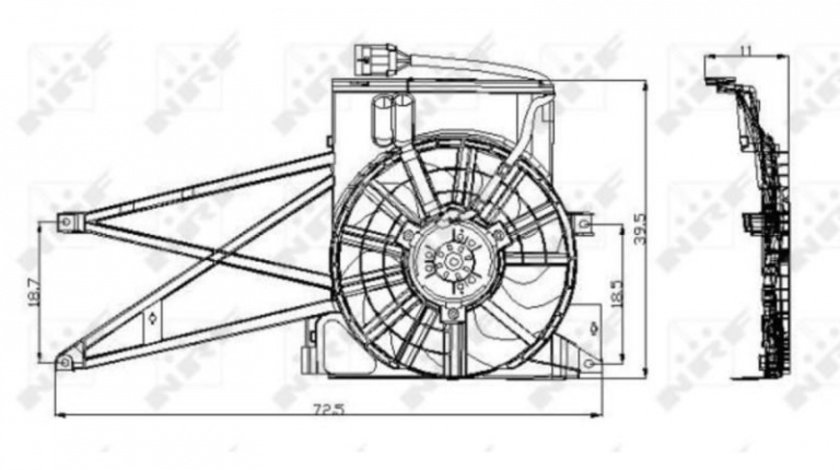 Ventilator radiator apa Opel VECTRA B hatchback (38_) 1995-2003 #2 05071006