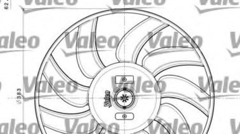 Ventilator, radiator AUDI A4 Avant (8K5, B8) (2007 - 2015) VALEO 696350 piesa NOUA
