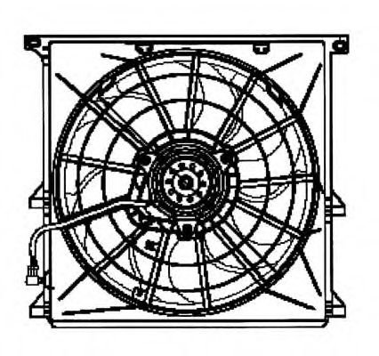 Ventilator, radiator BMW Seria 3 (E36) (1990 - 1998) NRF 47024 piesa NOUA