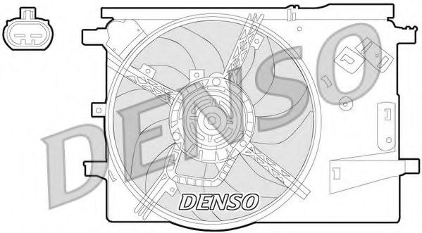 Ventilator, radiator FIAT GRANDE PUNTO (199) (2005 - 2016) DENSO DER09053 piesa NOUA