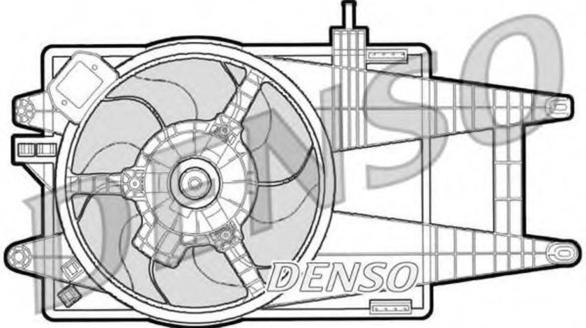 Ventilator, radiator FIAT IDEA (350) (2003 - 2016) DENSO DER09040 piesa NOUA
