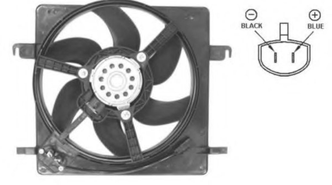 Ventilator, radiator FORD KA (RB) (1996 - 2008) NRF 47037 piesa NOUA