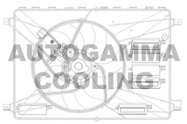 Ventilator, radiator FORD S-MAX (WA6) (2006 - 2016) AUTOGAMMA GA200913 piesa NOUA