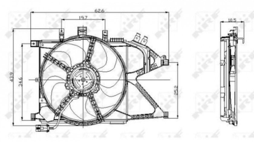 Ventilator, radiator Opel COMBO caroserie inchisa/combi 2001-2016 #2 1314445