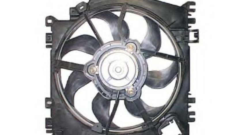 Ventilator, radiator RENAULT TWINGO II (CN0) (2007 - 2014) NRF 47371 piesa NOUA