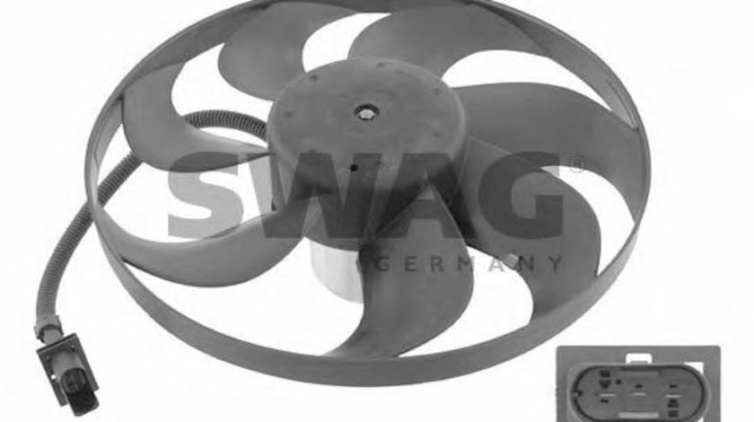 Ventilator, radiator SKODA OCTAVIA I Combi (1U5) (1998 - 2010) SWAG 99 91 4742 piesa NOUA