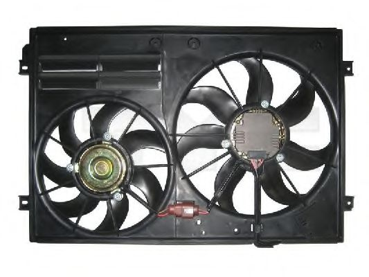 Ventilator, radiator SKODA SUPERB II (3T4) (2008 - 2015) TYC 837-0026 piesa NOUA