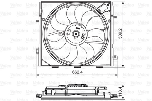 Ventilator, Radiator Valeo Renault 696873