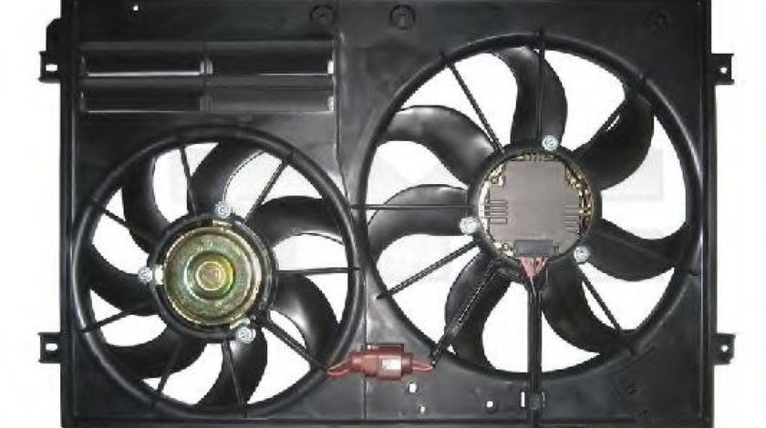 Ventilator, radiator VW GOLF PLUS (5M1, 521) (2005 - 2013) TYC 837-0026 piesa NOUA