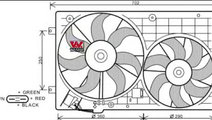 Ventilator, radiator VW TOURAN (1T1, 1T2) (2003 - ...