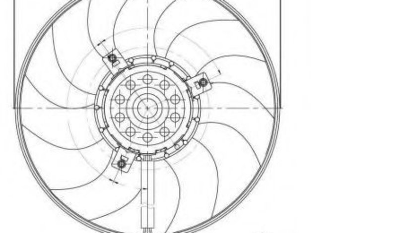 Ventilator, radiator VW TOURAN (1T3) (2010 - 2015) NRF 47395 piesa NOUA