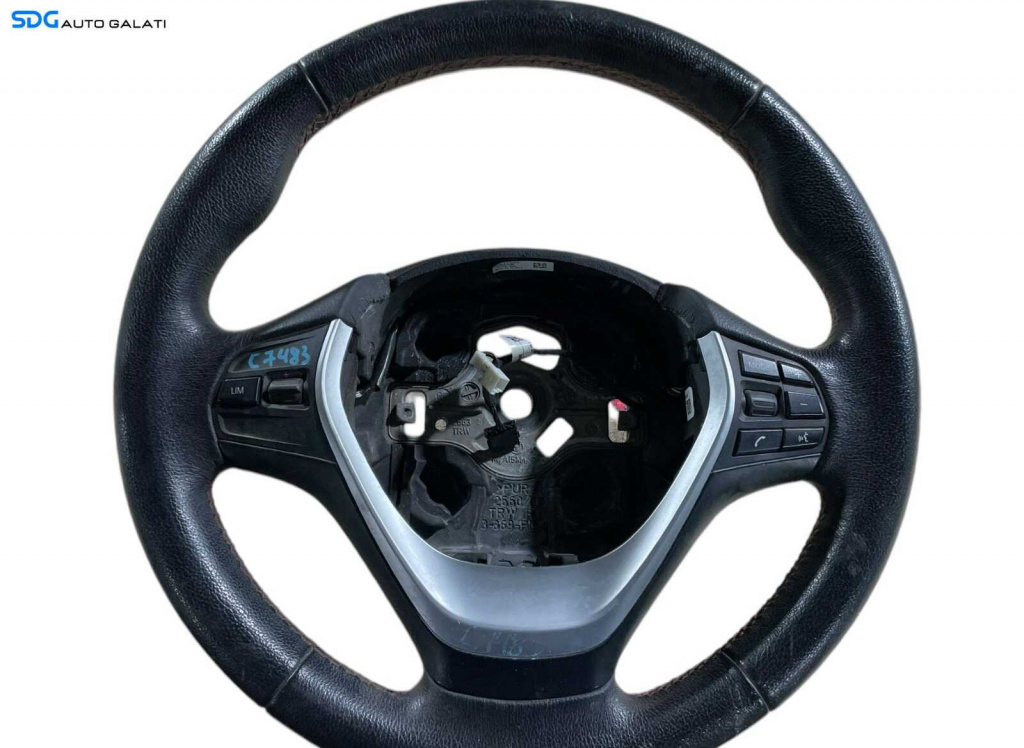 Volan Piele 3 Spite cu Comenzi FARA Airbag BMW Seria 1 F20 F21 F22 F23 2011 - 2019 [C7483] [Depozit Laurentiu] [Hala 4]