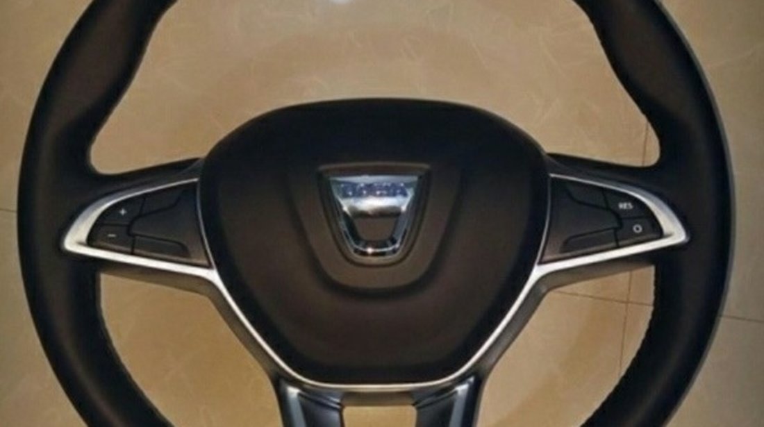Volan piele comenzi Dacia Logan 2(MCV 2),Sandero 2 (+airbag) #7495478
