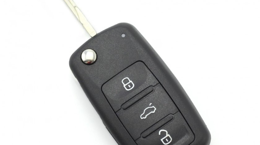 Volkswagen - Carcasă cheie tip briceag, cu 3 butoane, 2010 + (MK6) - CARGUARD CC302