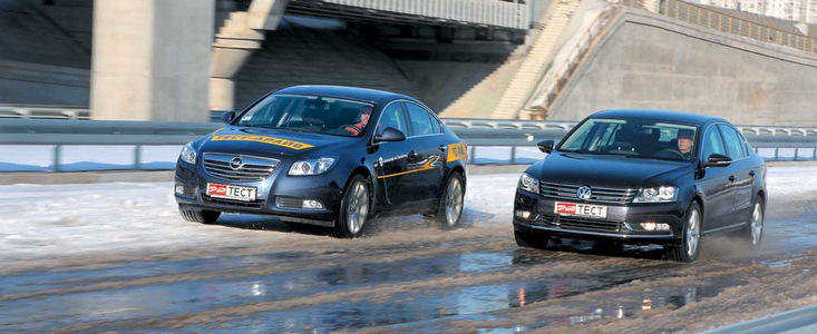 VW Passat versus Opel Insignia