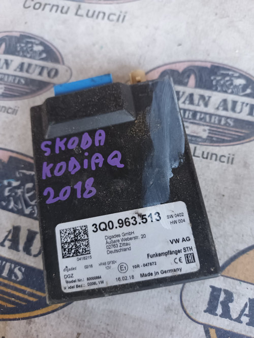 Webasto / Sirocou Skoda Kodiaq 2018, 3Q0963513