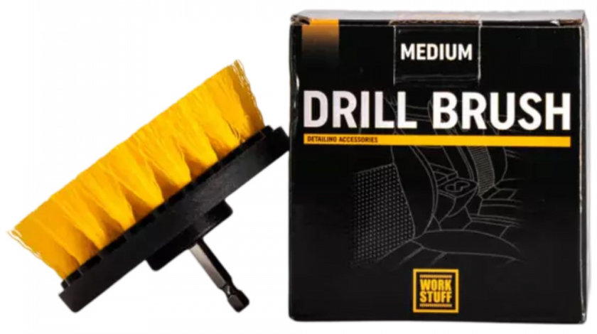 Work Stuff Drill Brush Medium Perie Curatat Tapiteria Pentru Bormasina Medie WS-144