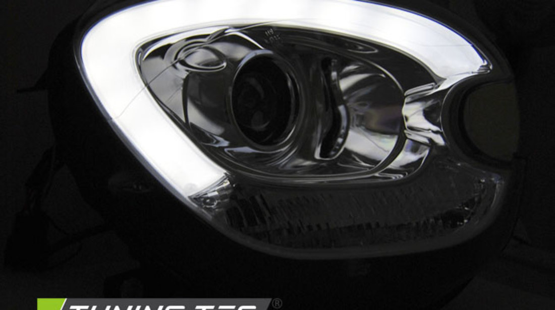 XENON Faruri TUBE LIGHT Crom look compatibila BMW MINI (COOPER) R60 R61 COUNTRYMAN 10-14